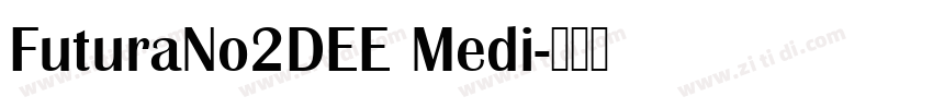 FuturaNo2DEE Medi字体转换